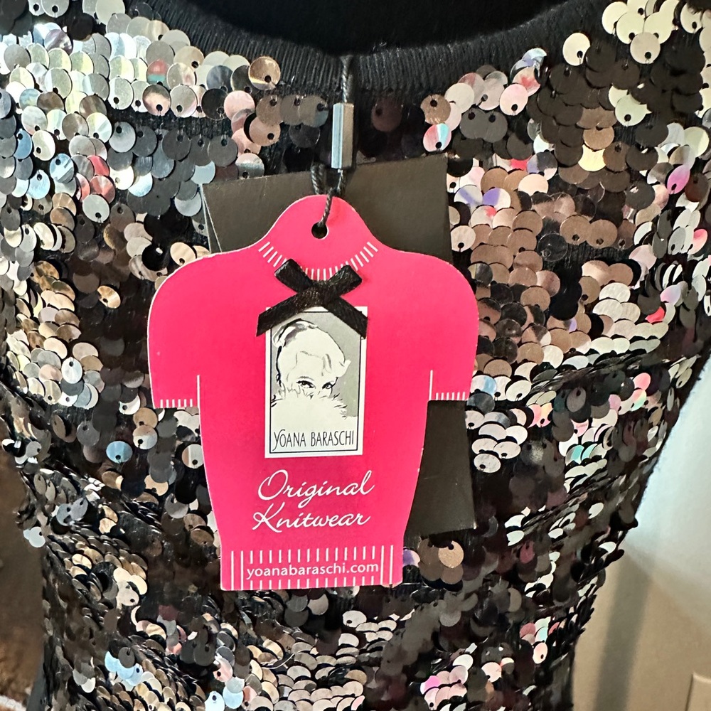 NWT Yoana Baraschi Sequins Bodycon Dress - Picture 6 of 8